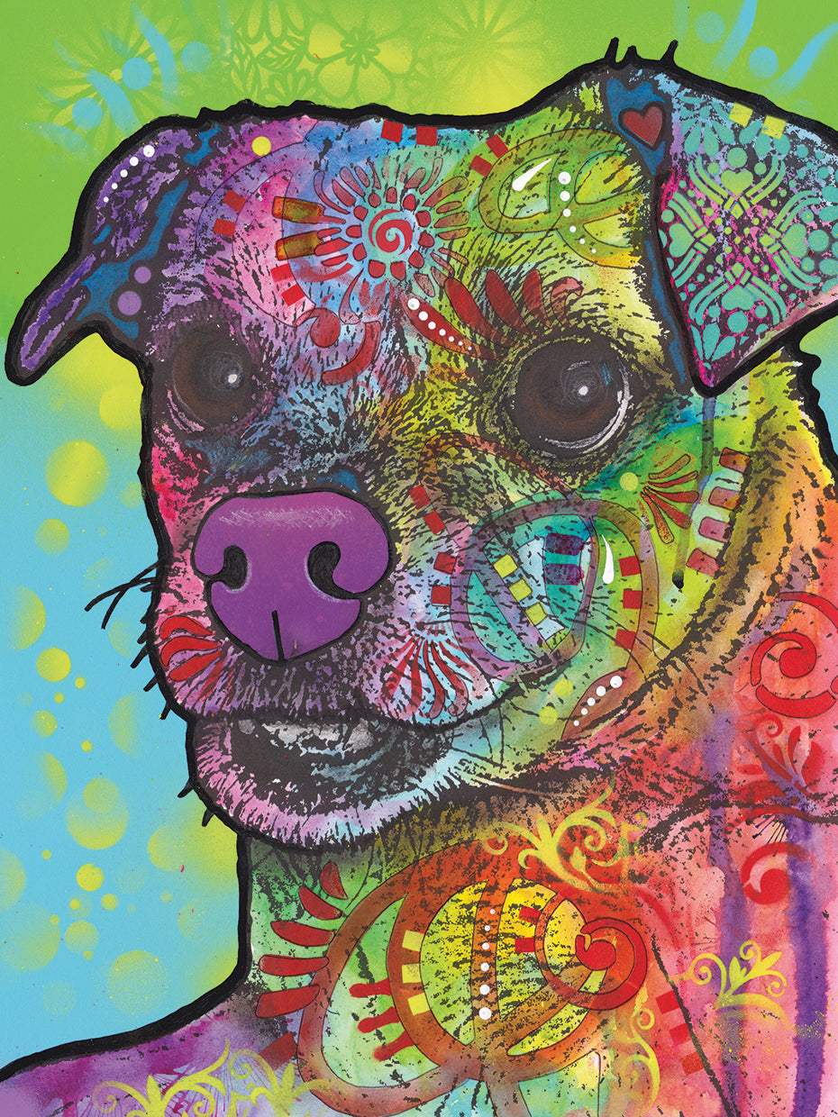 Flora - highest quality handcrafted wall art work on large canvas & framed canvas prints by Dean Russo 