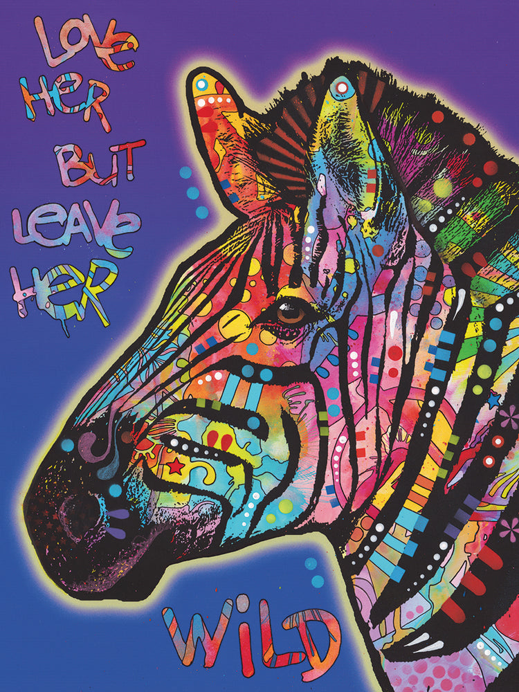 Leave Her Wild - highest quality handcrafted wall art work on large canvas & framed canvas prints by Dean Russo 