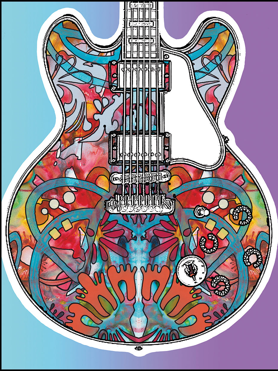 Gibson - highest quality handcrafted wall art work on large canvas & framed canvas prints by Dean Russo 