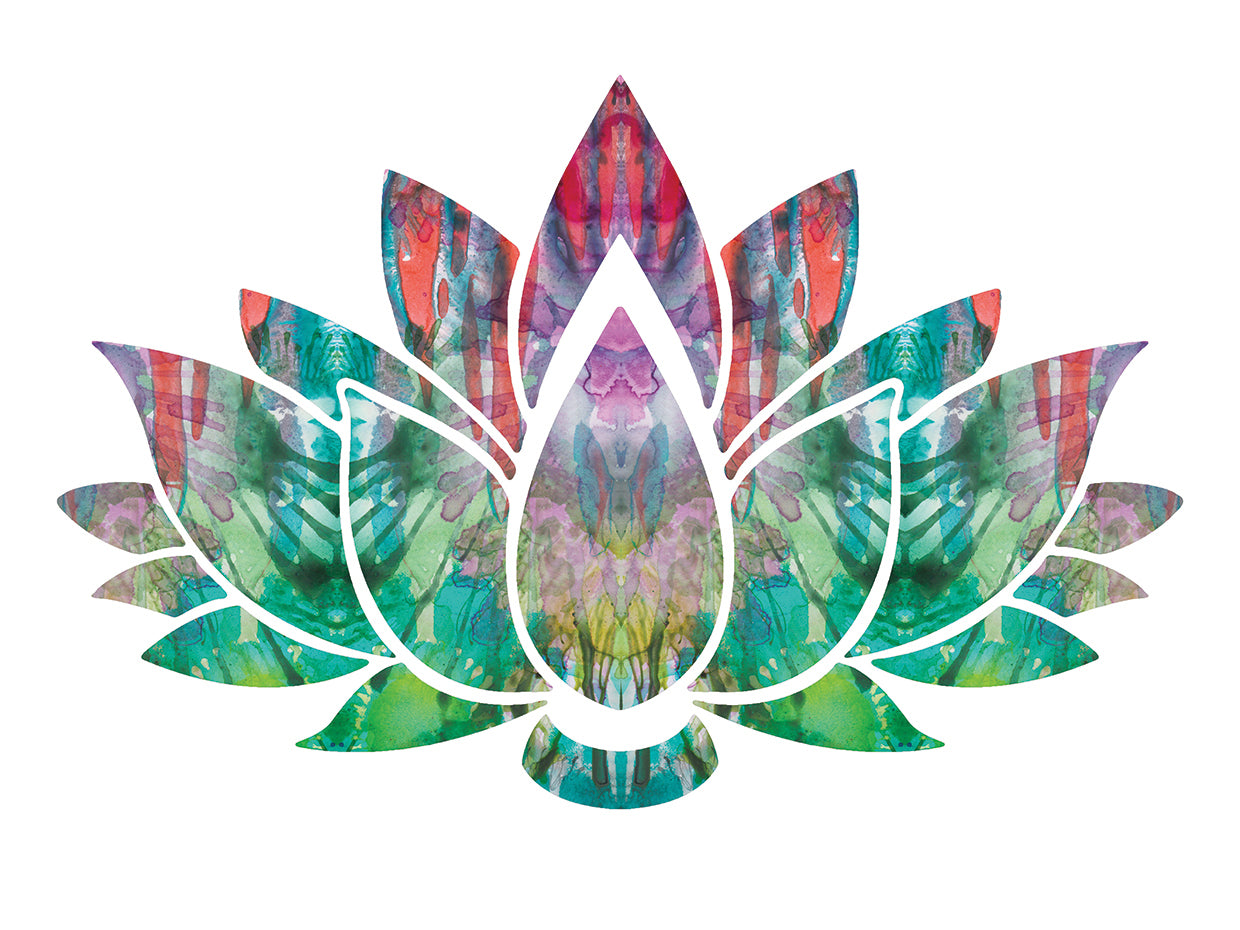 Lotus - highest quality handcrafted wall art work on large canvas & framed canvas prints by Dean Russo 