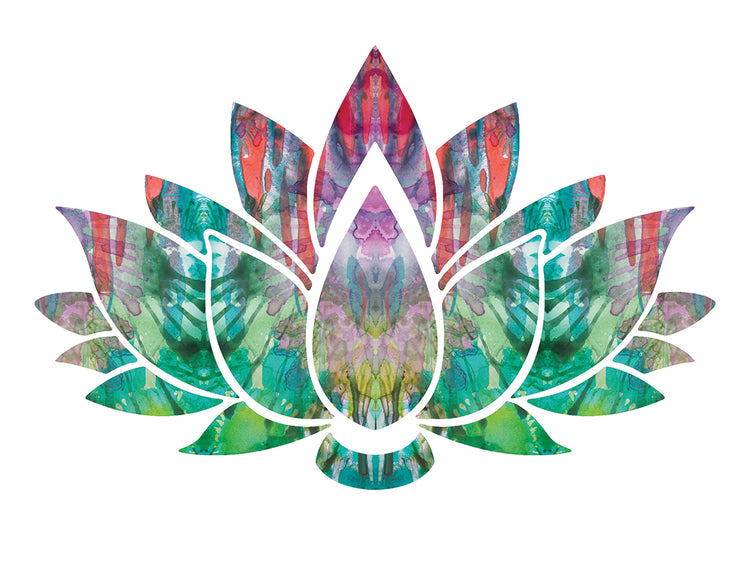 Lotus - highest quality handcrafted wall art work on large canvas & framed canvas prints by Dean Russo 