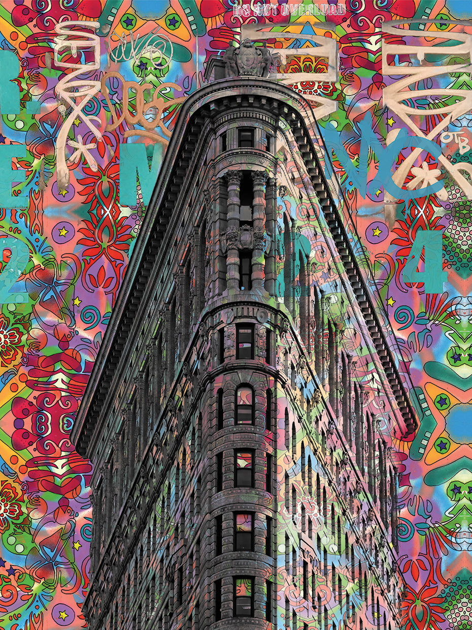 Flatiron - highest quality handcrafted wall art work on large canvas & framed canvas prints by Dean Russo 