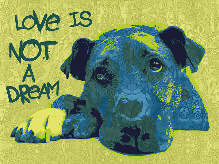 Love Is Not A Dream - highest quality handcrafted wall art work on large canvas & framed canvas prints by Dean Russo 