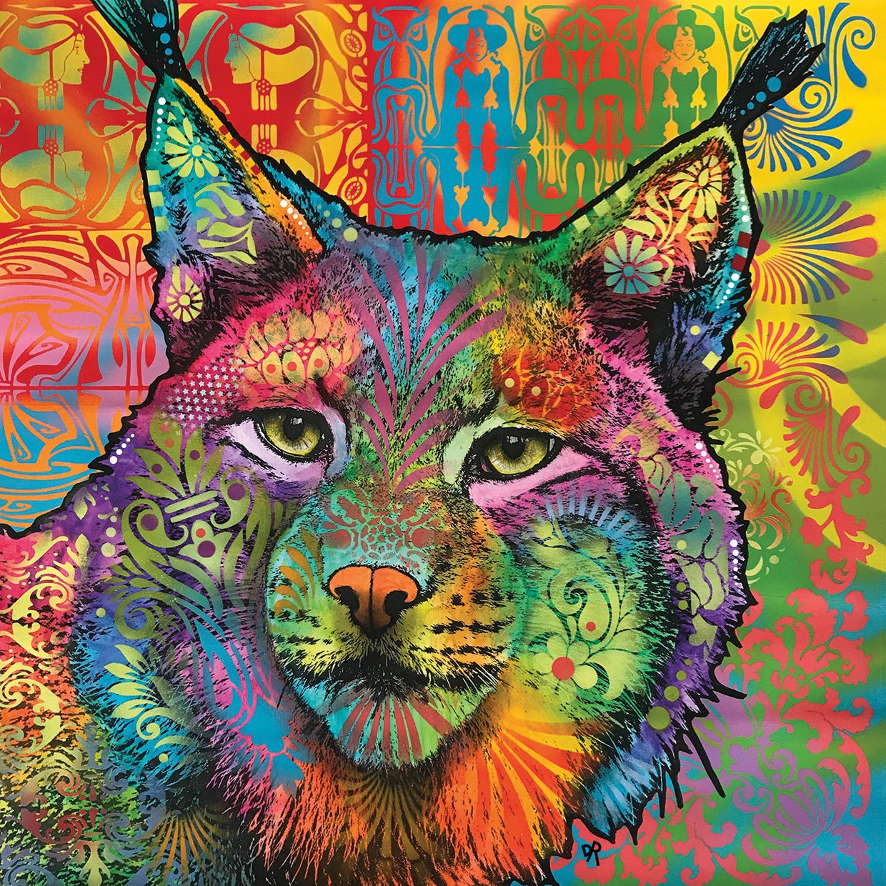 The Lynx - highest quality handcrafted wall art work on large canvas & framed canvas prints by Dean Russo 