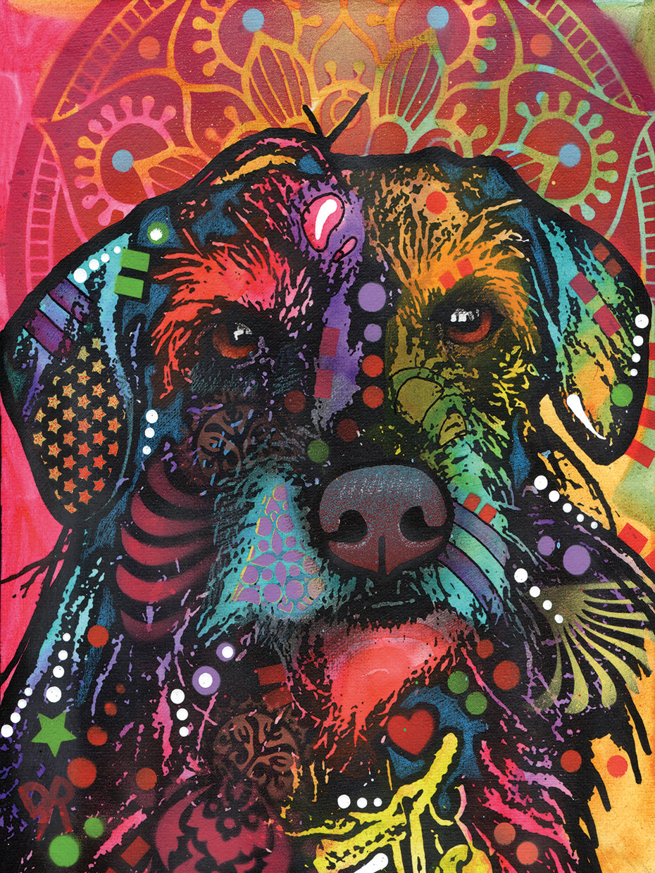 Clyde - highest quality handcrafted wall art work on large canvas & framed canvas prints by Dean Russo 