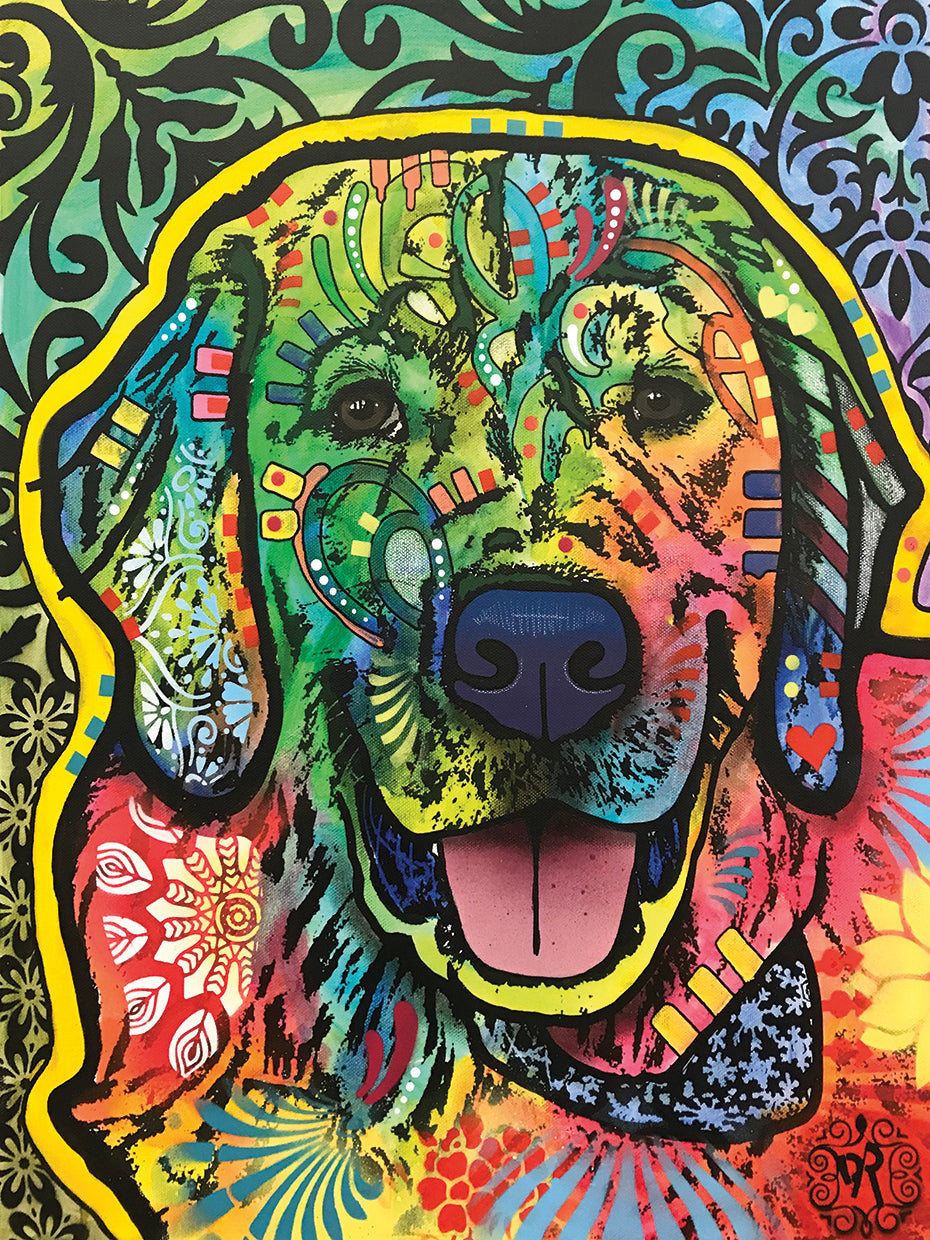 Mikey - highest quality handcrafted wall art work on large canvas & framed canvas prints by Dean Russo 