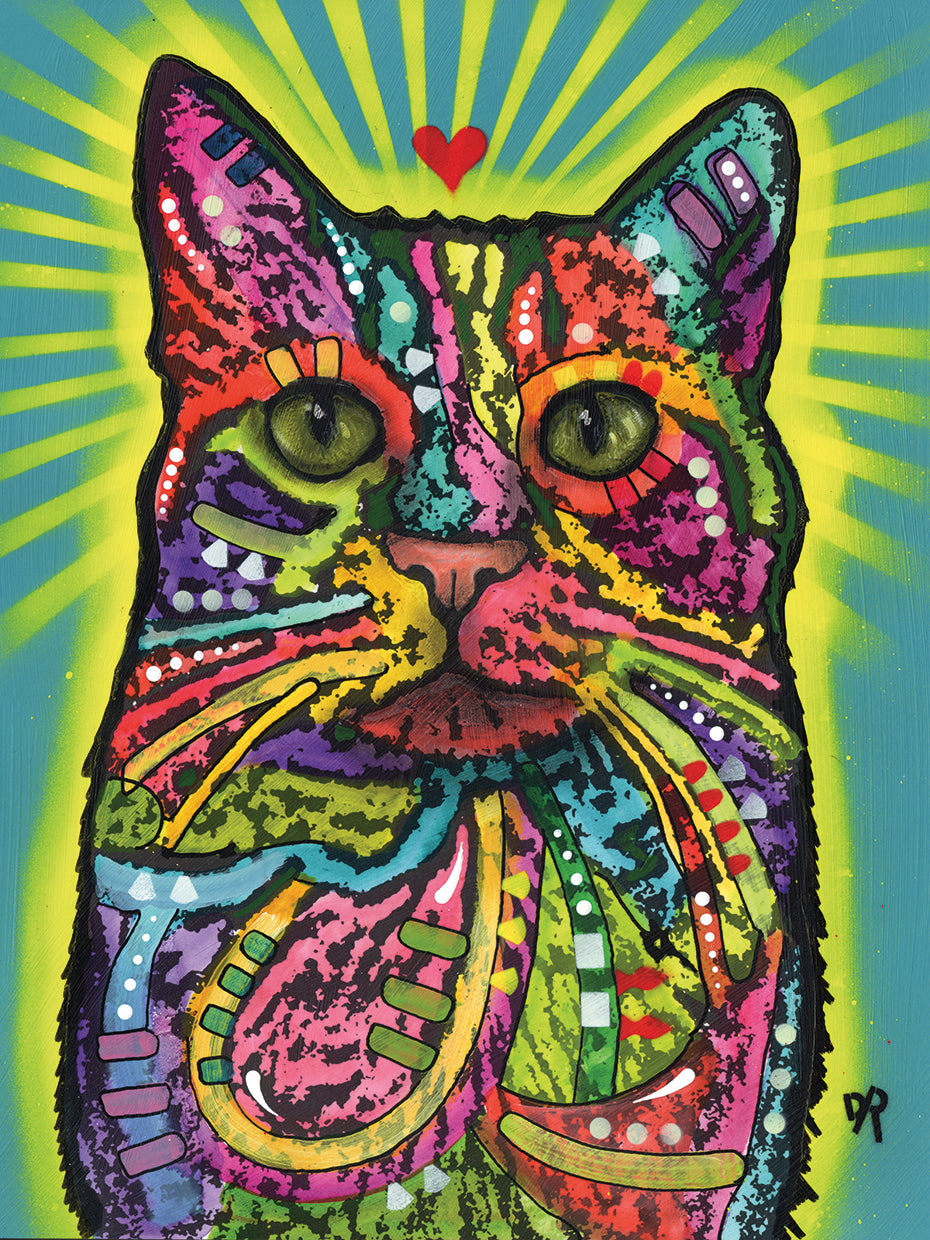 Jerry - highest quality handcrafted wall art work on large canvas & framed canvas prints by Dean Russo 