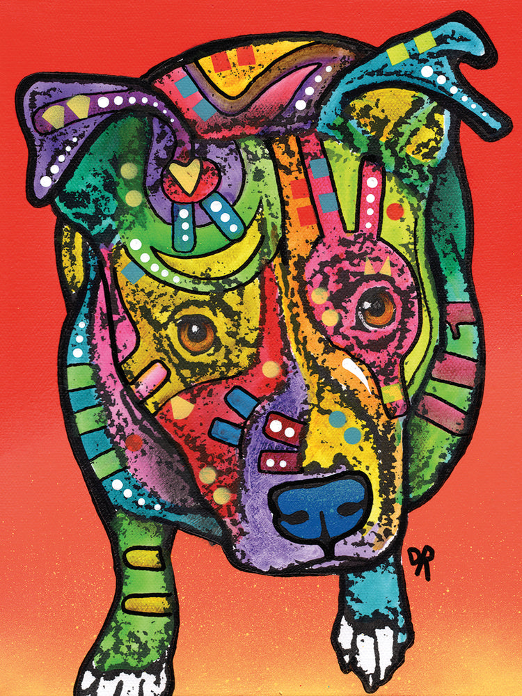 Leo - highest quality handcrafted wall art work on large canvas & framed canvas prints by Dean Russo 