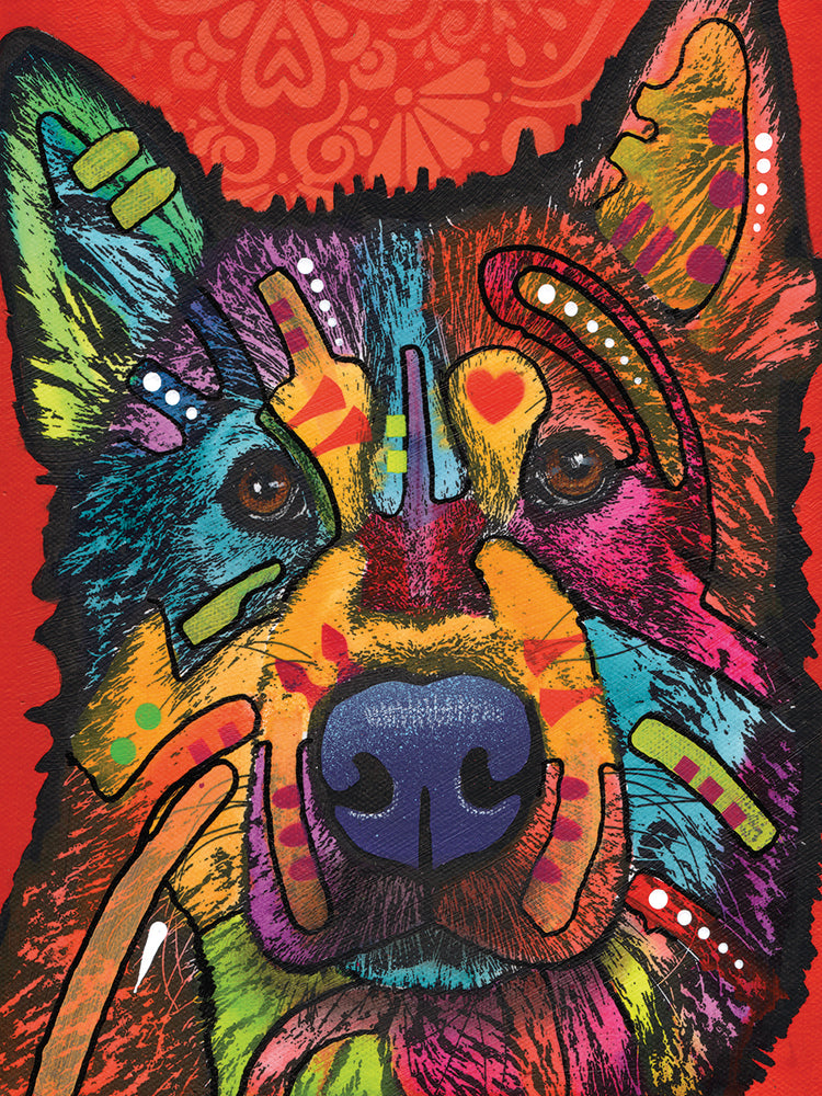 Pierre - highest quality handcrafted wall art work on large canvas & framed canvas prints by Dean Russo 