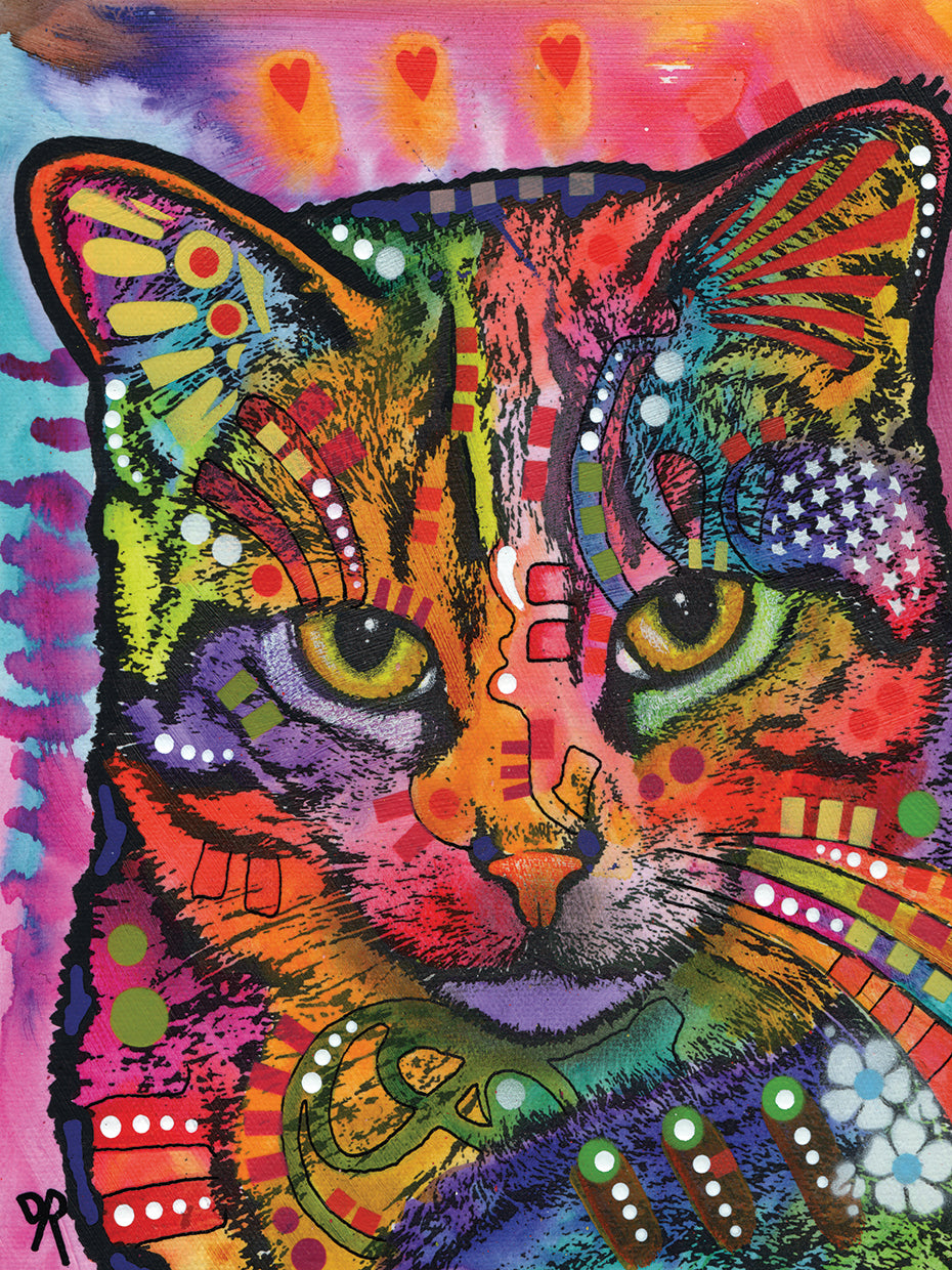 Trixie - highest quality handcrafted wall art work on large canvas & framed canvas prints by Dean Russo 