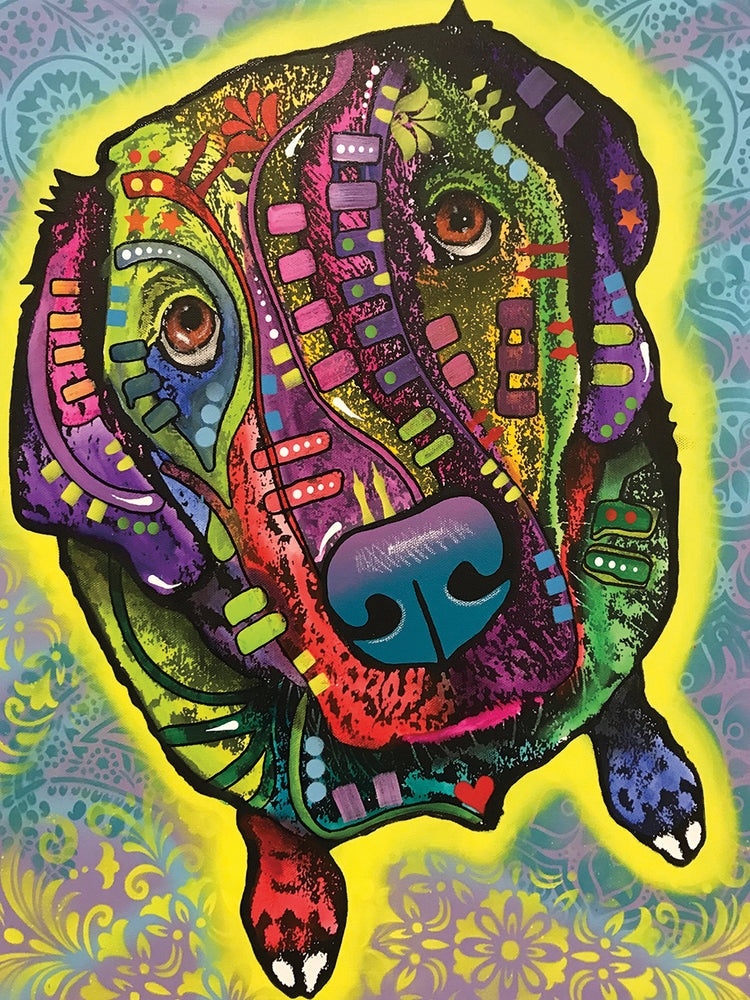 Marley - highest quality handcrafted wall art work on large canvas & framed canvas prints by Dean Russo 