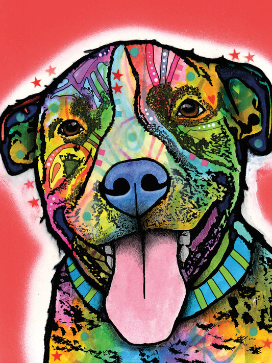 Smiling Pit Bull zoey Canvas Prints