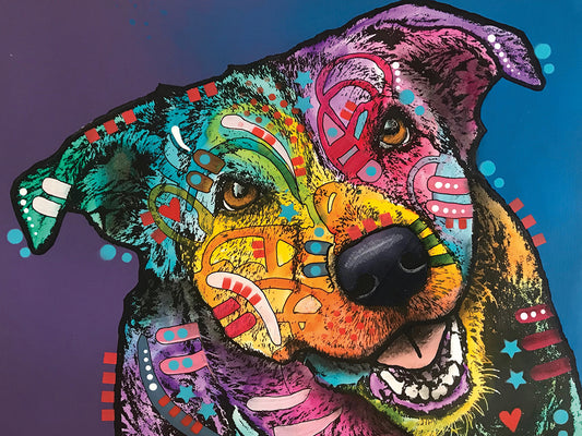 Multicolor Dog # 2 Canvas Prints