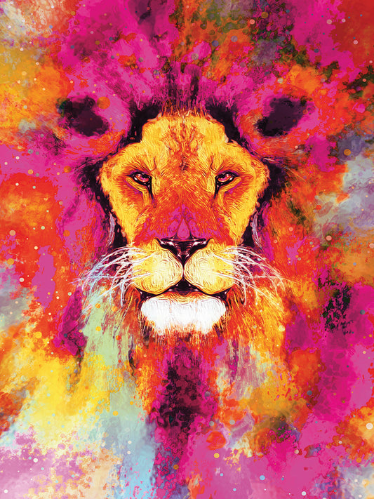 Lion Mix 3-XLII Canvas Art