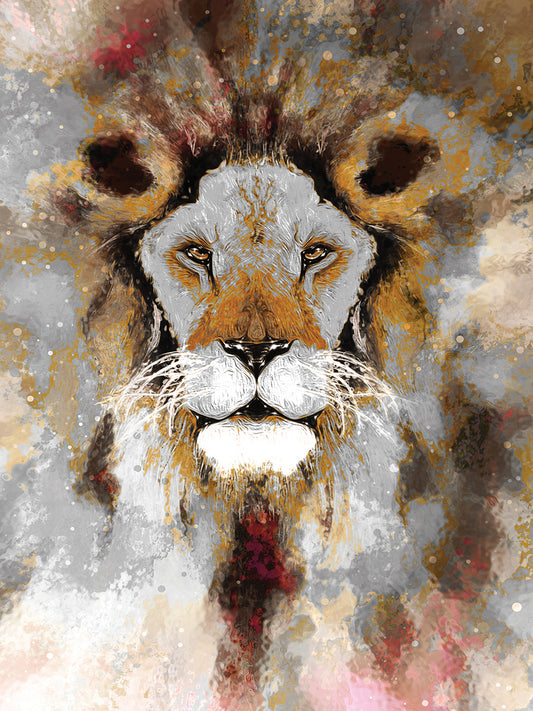 Lion Mix 4-XLIII Canvas Art