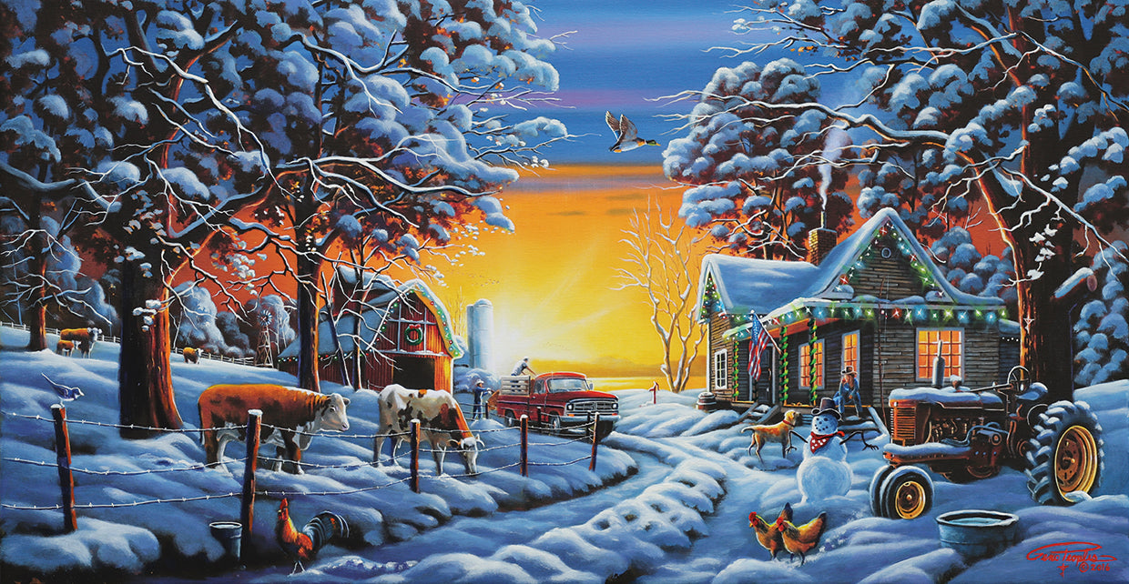 Geno Peoples's Country Christmas Canvas Art Prints | Fine Art Canvas