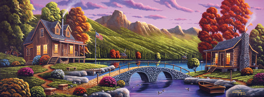 Lakeside Paradise Canvas Art