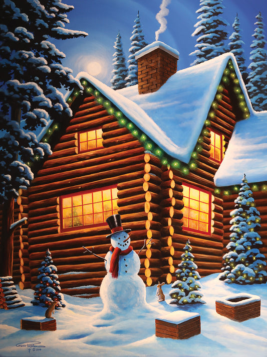 Cozy Christmas Canvas Art