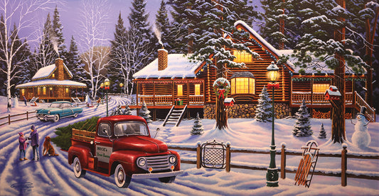 Christmas Is In The Air Canvas Art