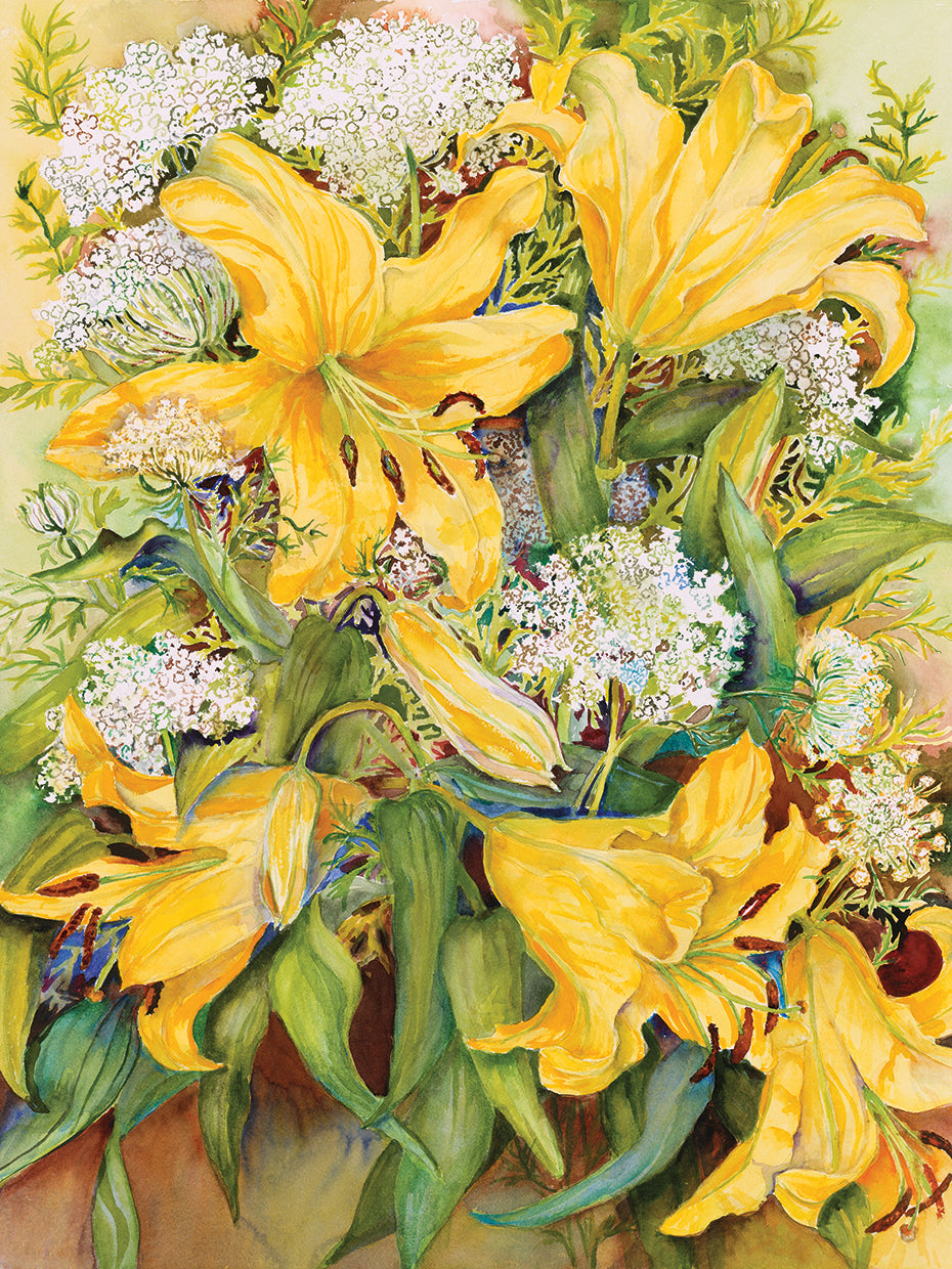 Bright Yellow Lillies