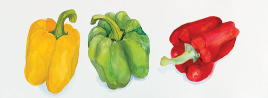 Yellow, Green, and Red Peppers
