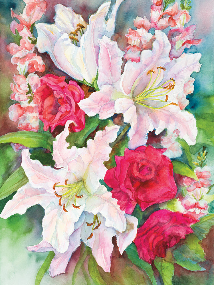 Roses, Lilies and Snapdragons