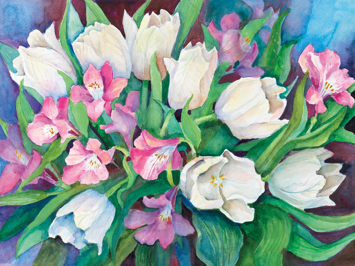 Alstroemeria and Tulips