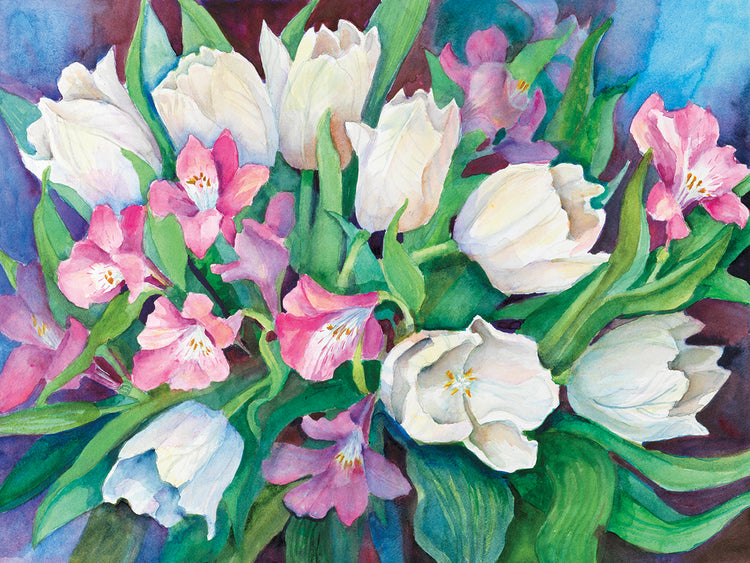 Alstroemeria and Tulips