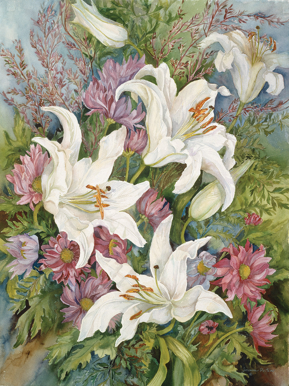 Lilies And Asters