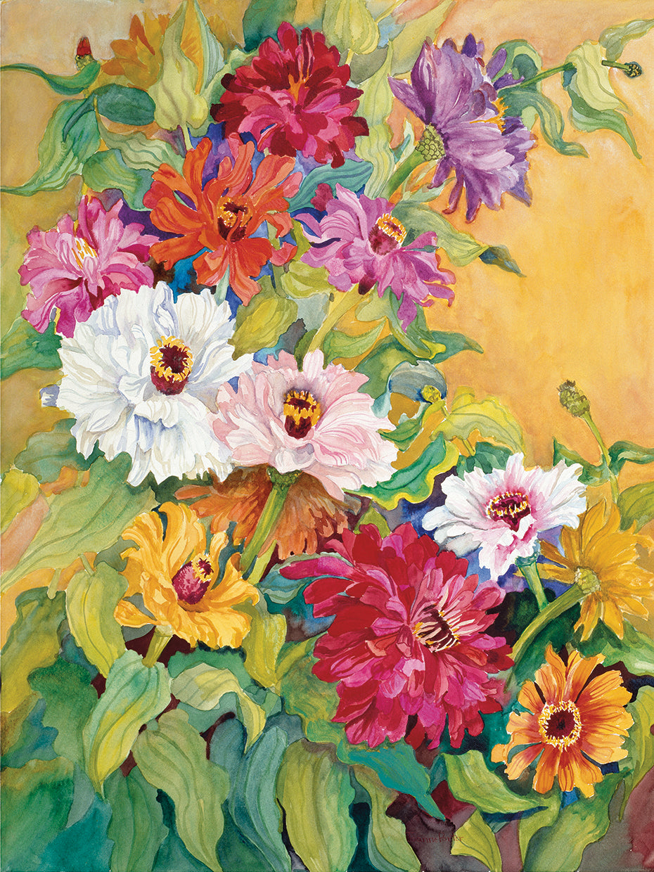 Mardi Gras Zinnias