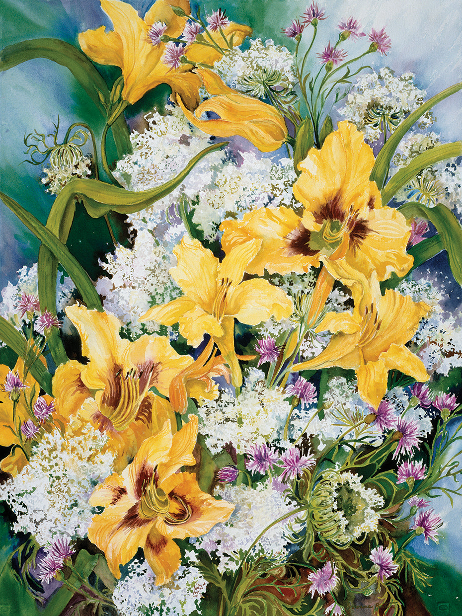 Wild Flowers And Daylilies