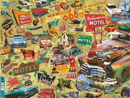 Road Collage Canvas Art