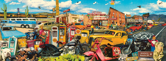 Route 66 Collage # 5 Canvas Art