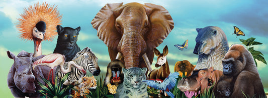 Animal Collage 4 Canvas Art