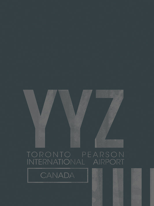 YYZ Airport Layout Canvas Art