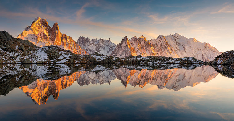 Lac Des Chsrys Mirror Of Th Mont Blanc