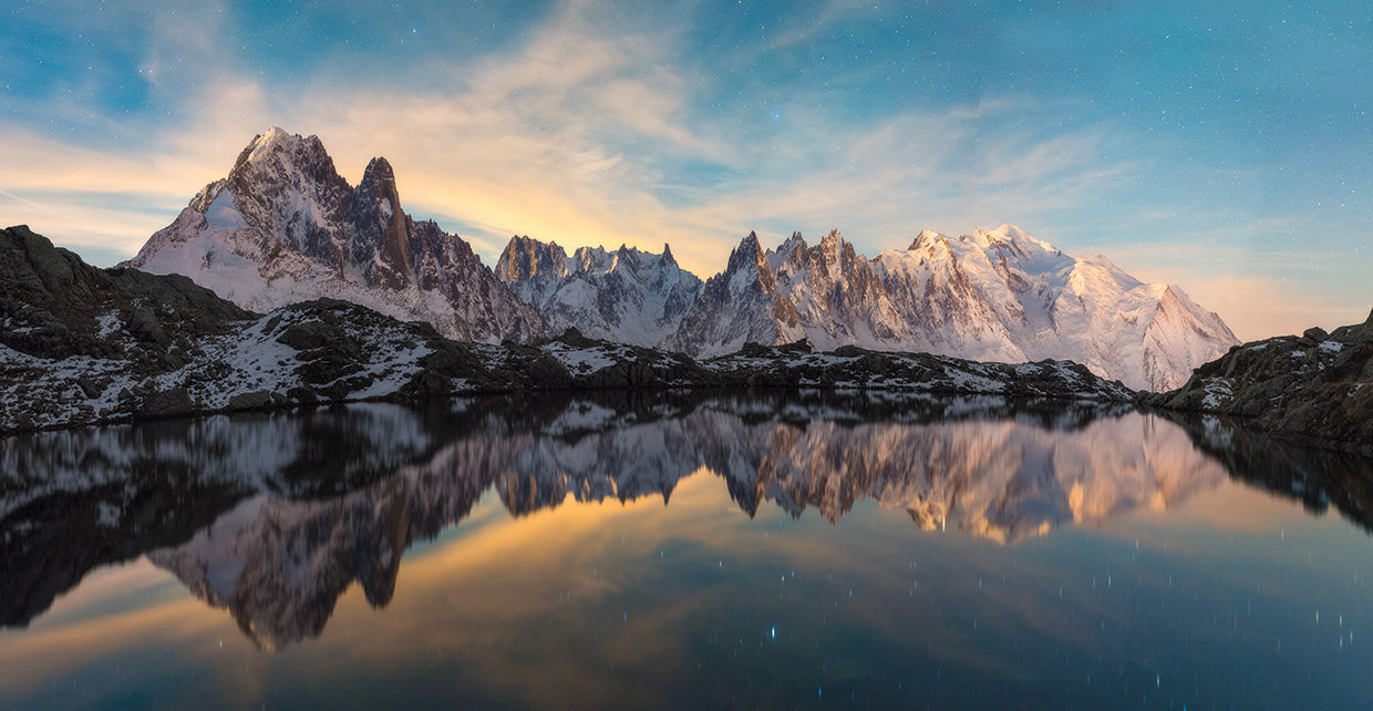 Panorama Au Lac Des Chsrys De Nuit