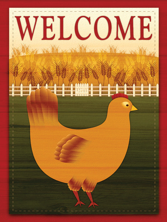 Welcome Hen Canvas Print