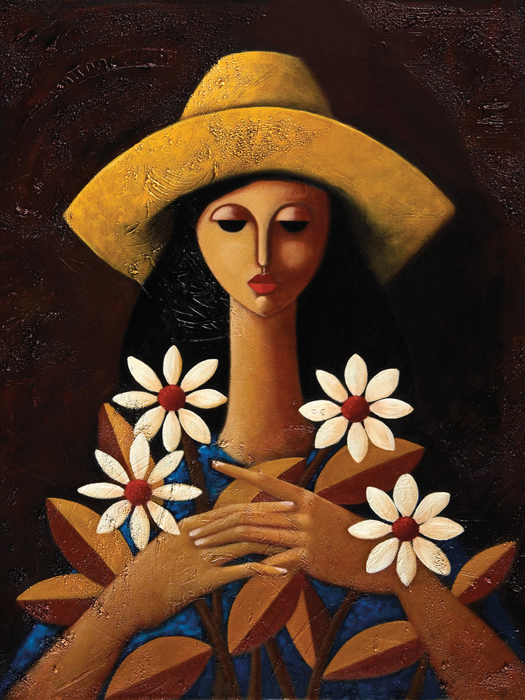 Cinco margaritas Lienzo