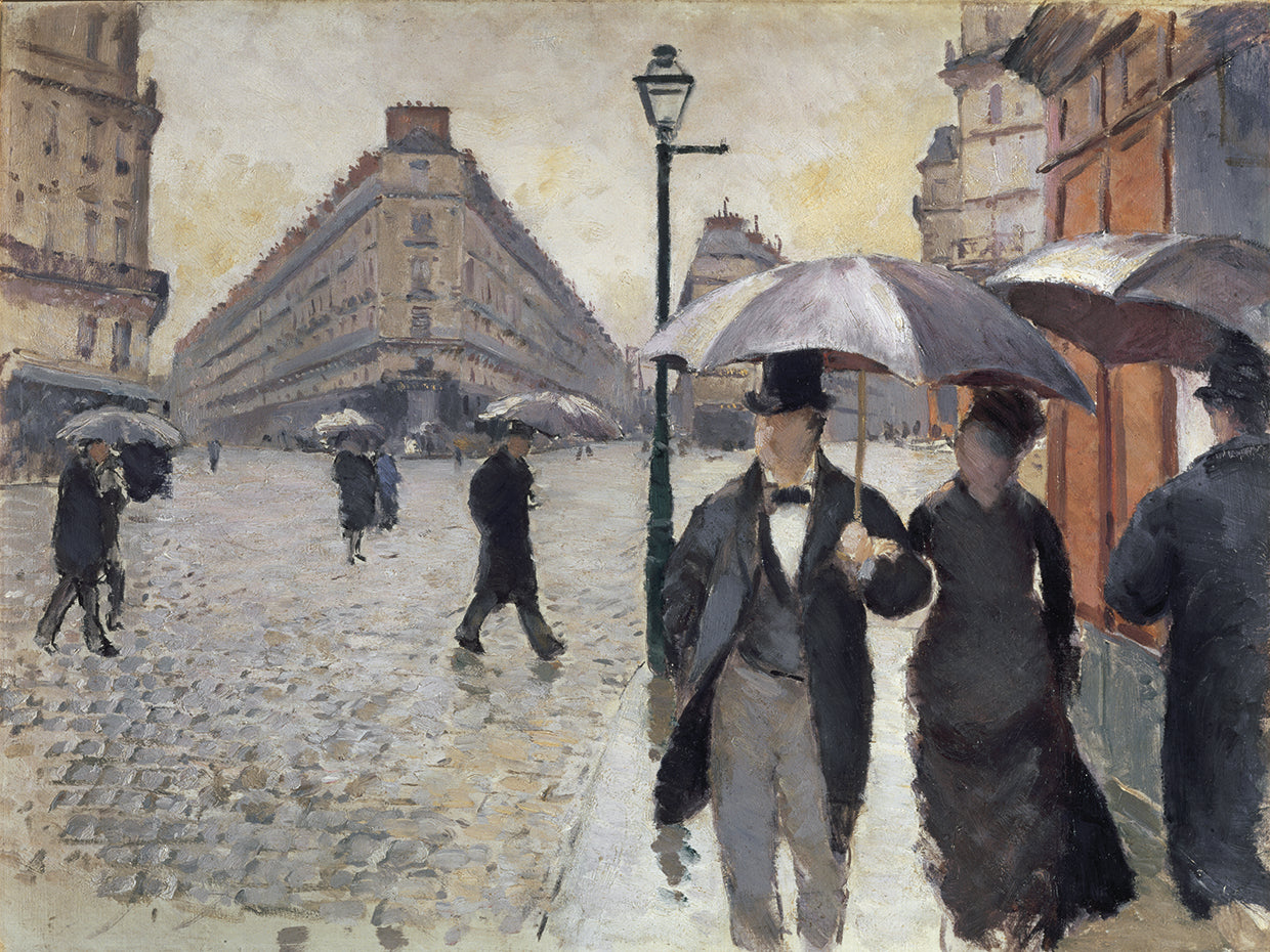 Caillebotte-Rainy Day In Paris