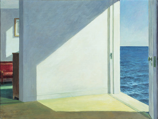 Hopper-Rooms by the sea Canvas Print