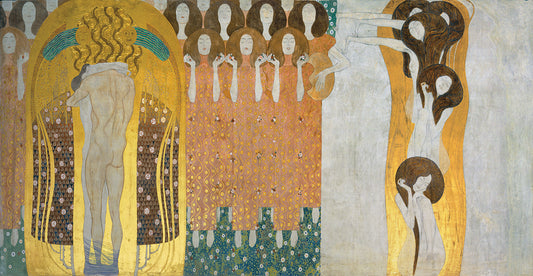 Klimt - Beethoven Frieze - Detail Canvas Art