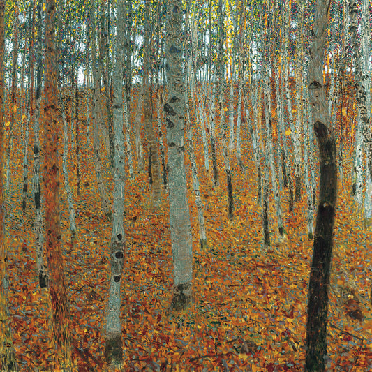 Klimt-Forest of Beech Trees Canvas Print