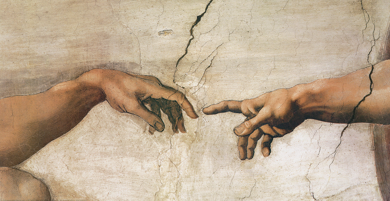 Michelangelo-CreationOfAdam-Detail