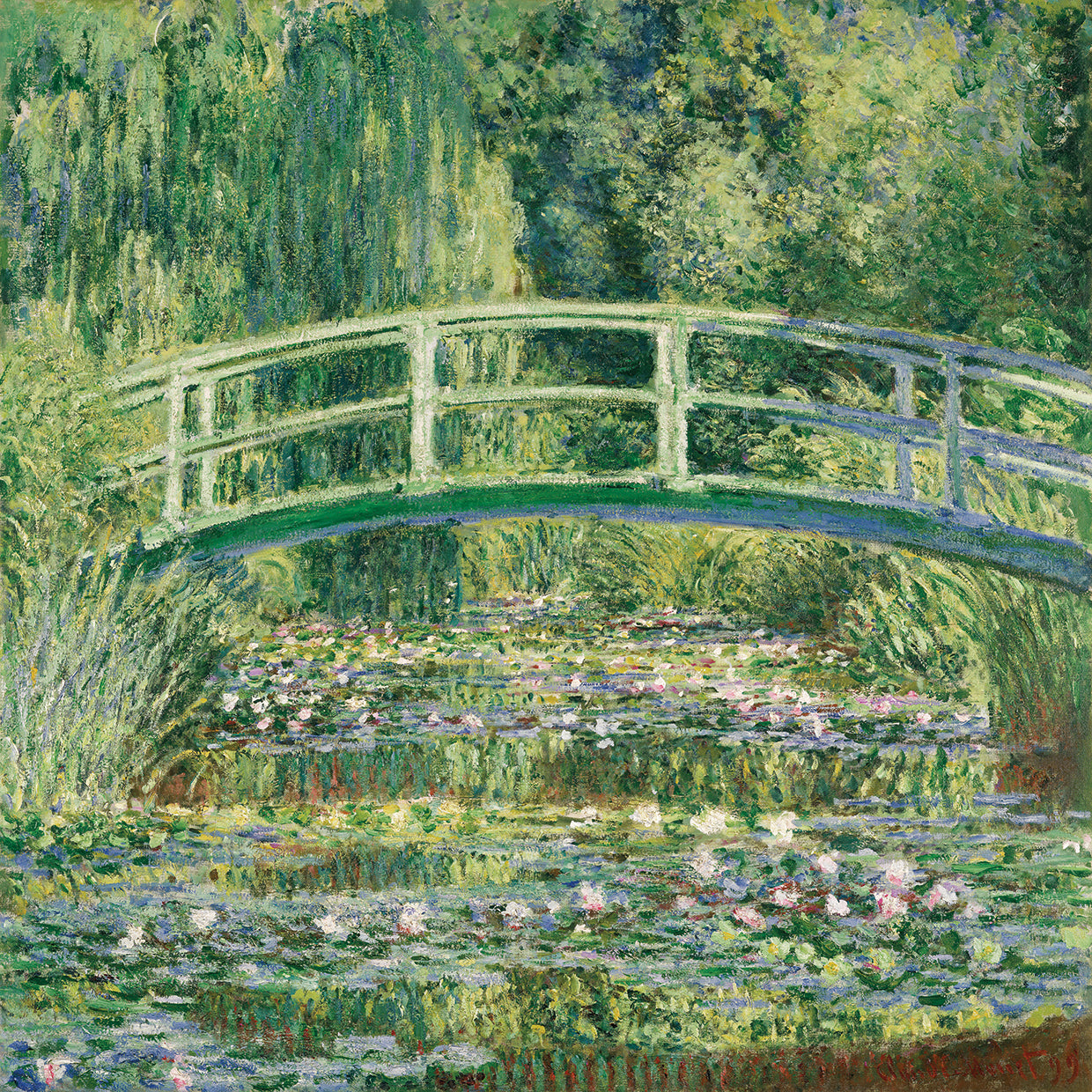 Monet-Waterlilies Japan Bridge