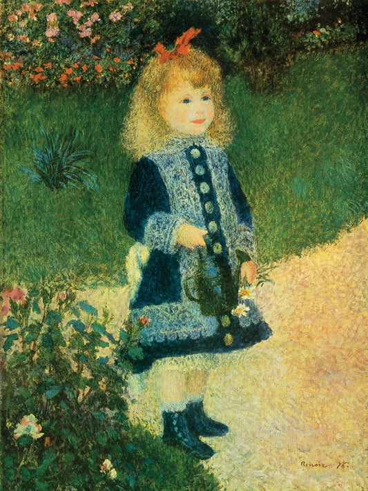 Renior-Girl with Watering Can Canvas Print