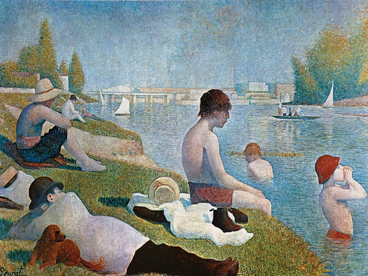 Seurat-Bathing at Asnieres Canvas Print