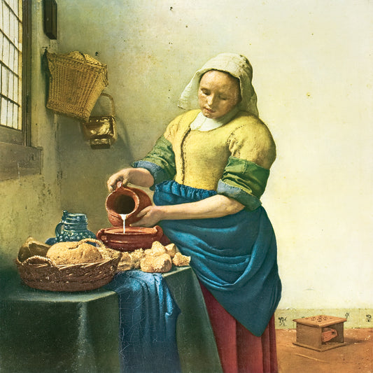 Vermeer-Milkmaid Canvas Print