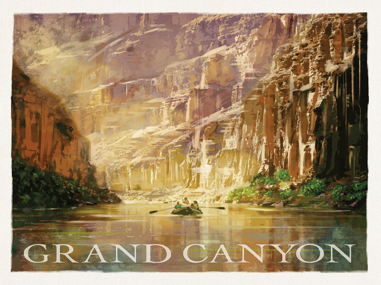 Arte de la lona del río Colorado del Gran Cañón