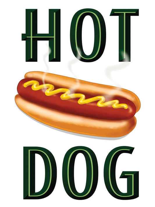 Hot Dog Vertical Canvas Print